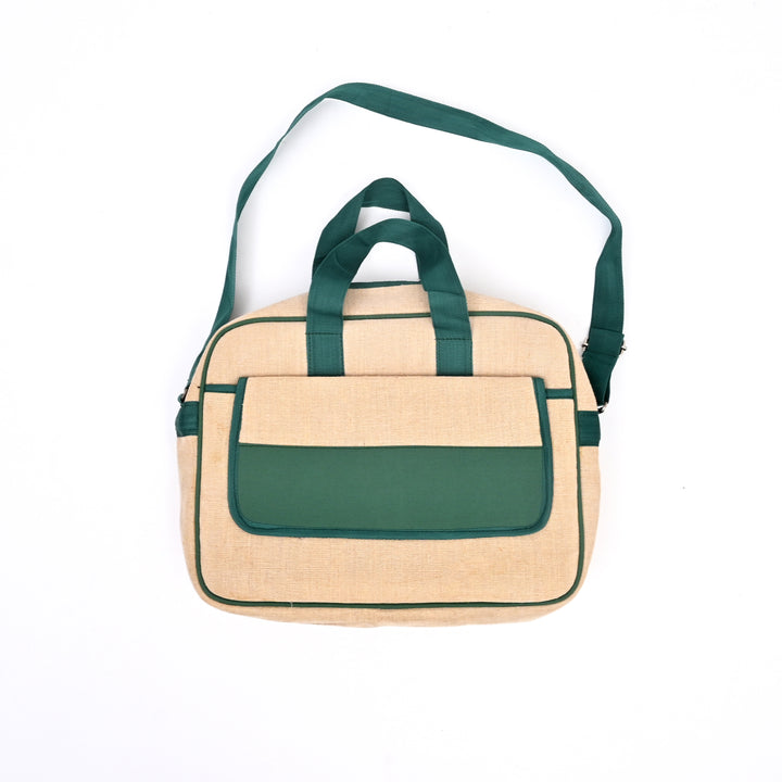 Beige Jute Cotton Tote – Professional Office Bag