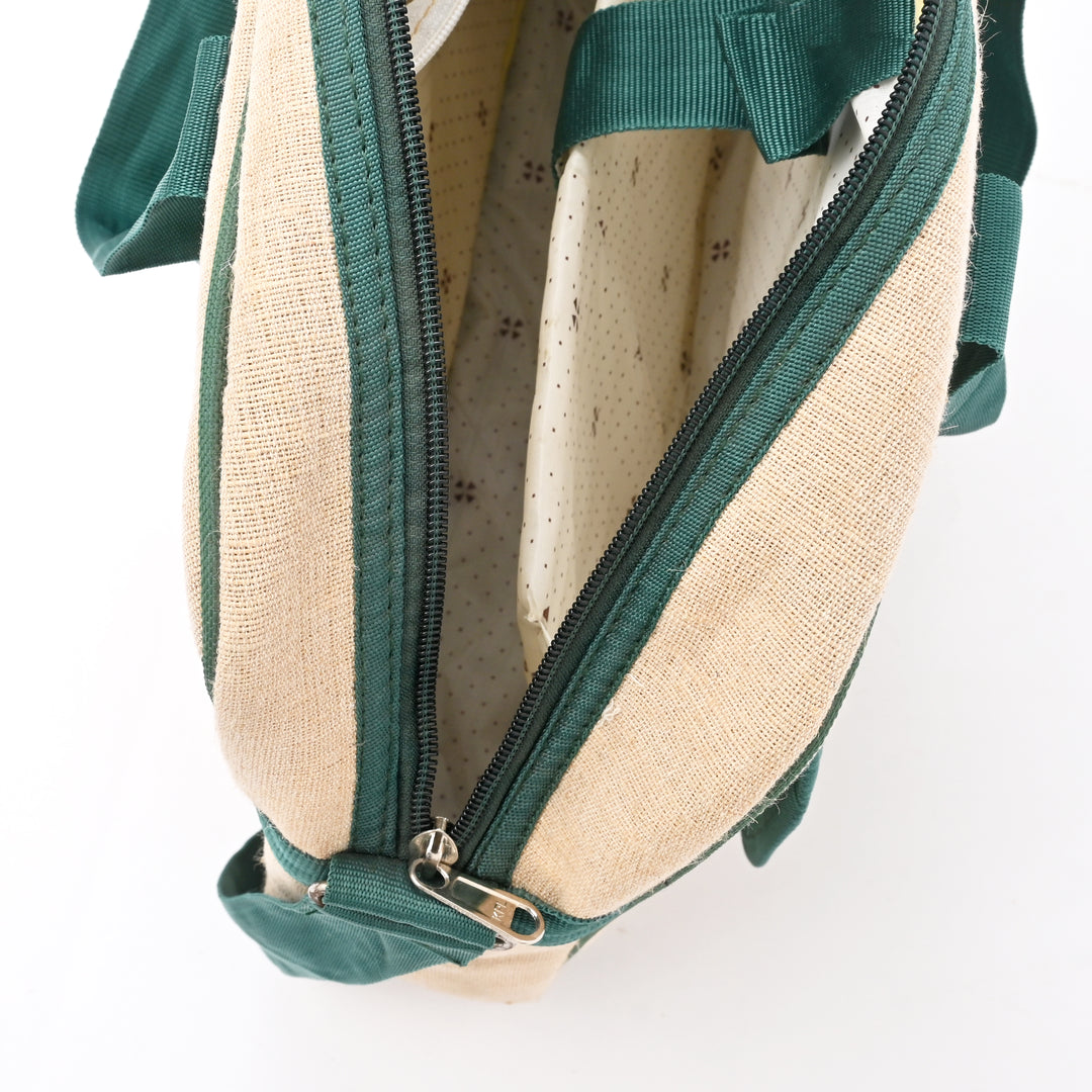 Beige Jute Cotton Tote – Professional Office Bag