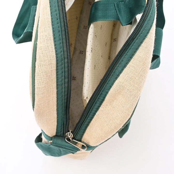 Beige Jute Cotton Tote – Professional Office Bag