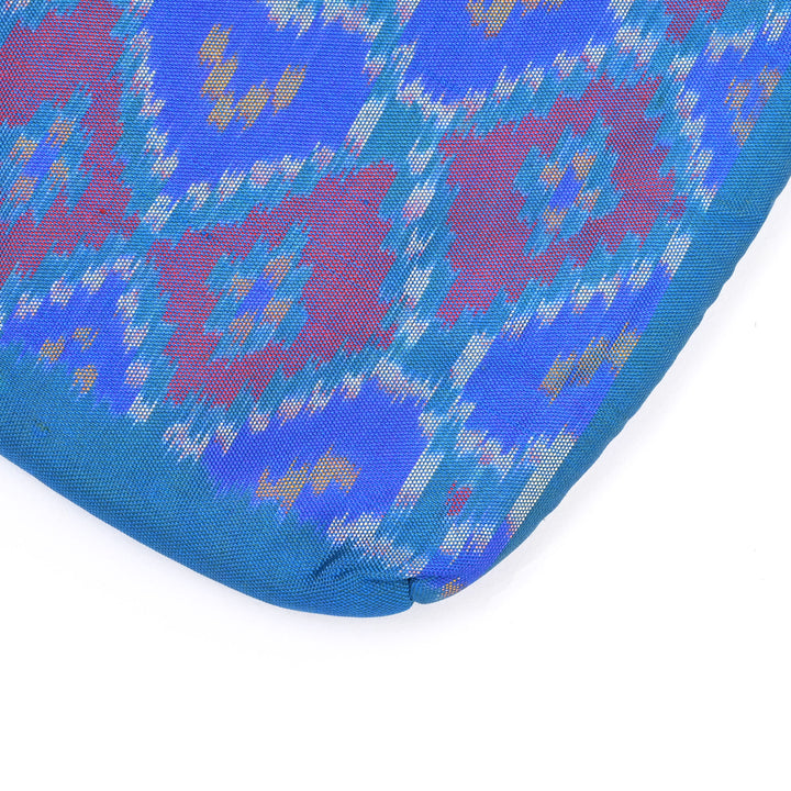 Patola Handloom Silk Carry Bag – Blue Ikat Elegance