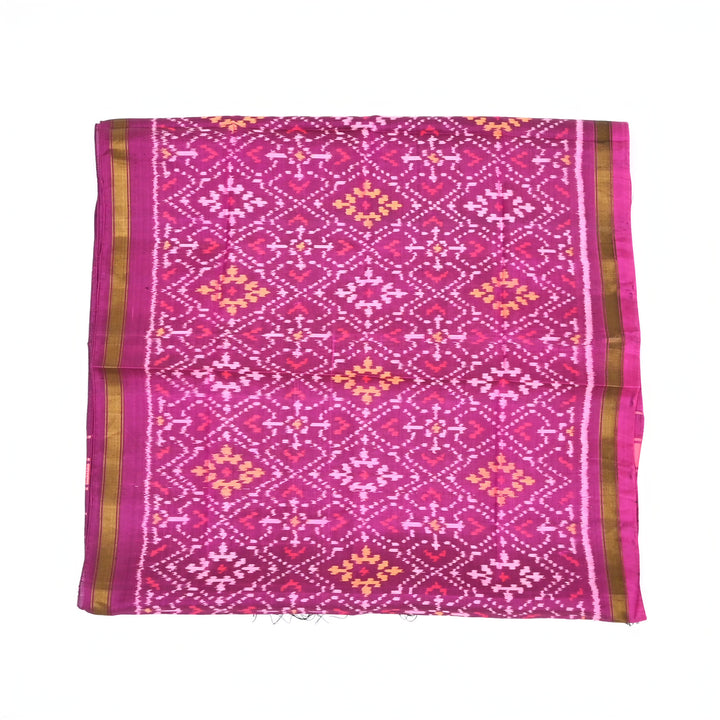 Dark Pink Patola Handloom Silk Stole: A Symbol of Grace