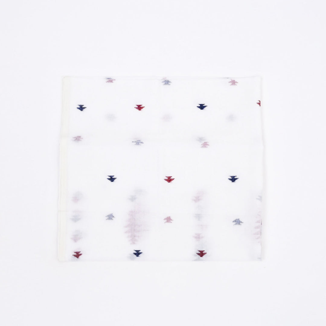 White Cotton Handwoven Jamdani Stole