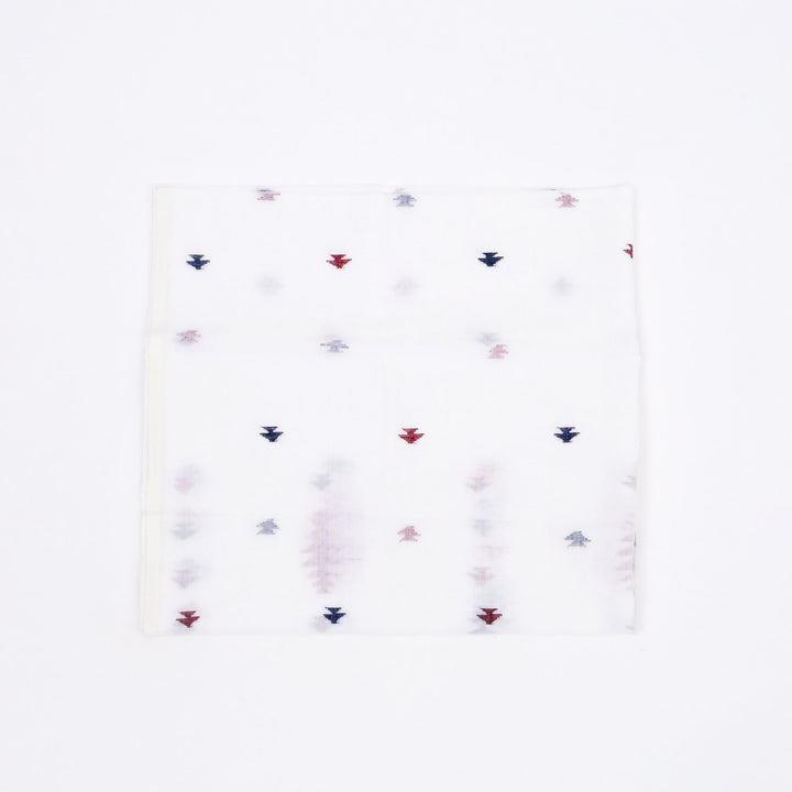 White Cotton Handwoven Jamdani Stole