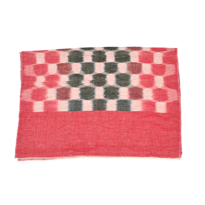 Reversible Ikat Pashmina Stole - Multi-Color