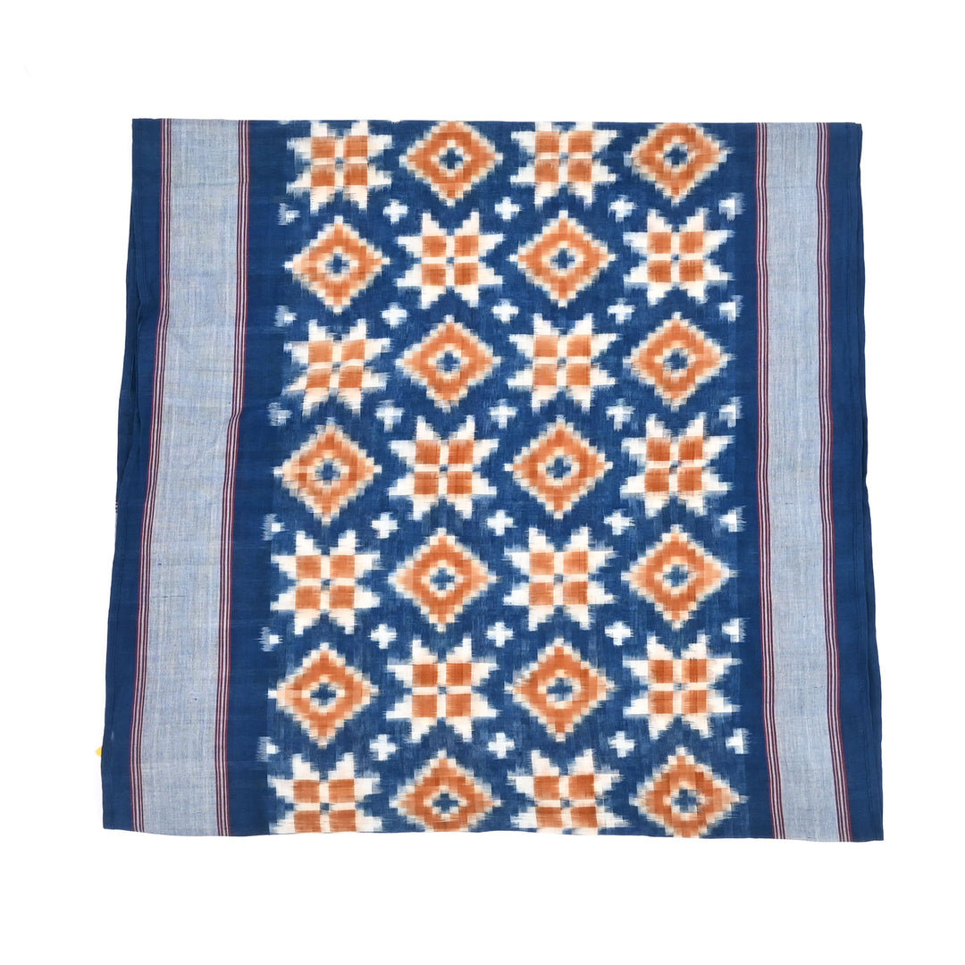 Handwoven Double Ikkat Cotton Stole