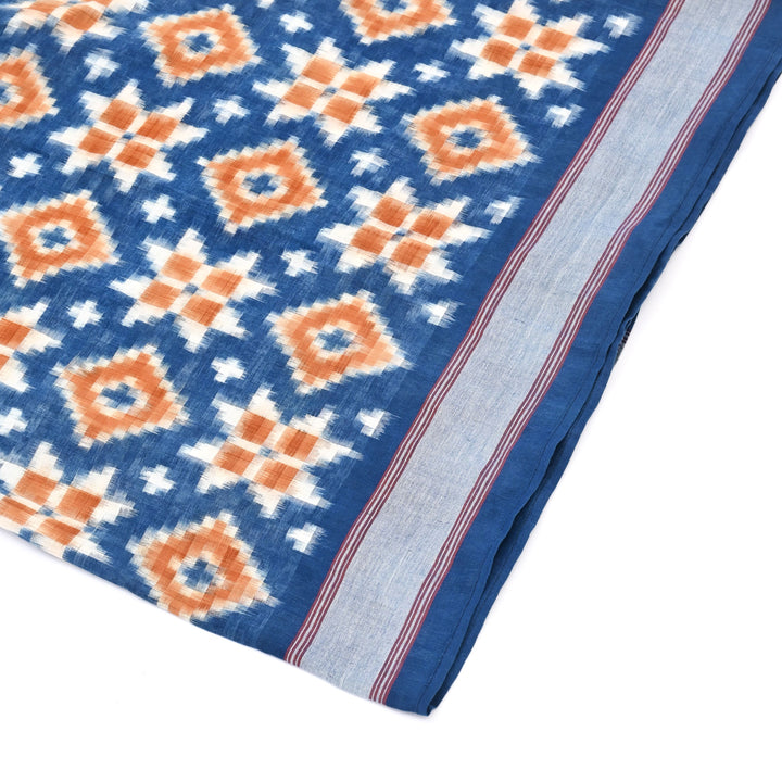 Handwoven Double Ikkat Cotton Stole