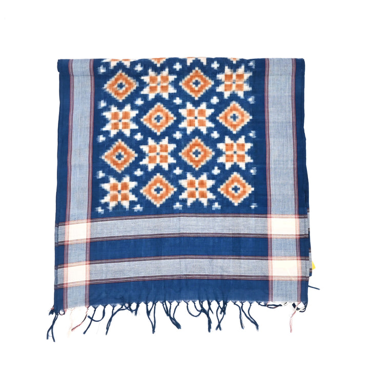 Handwoven Double Ikkat Cotton Stole