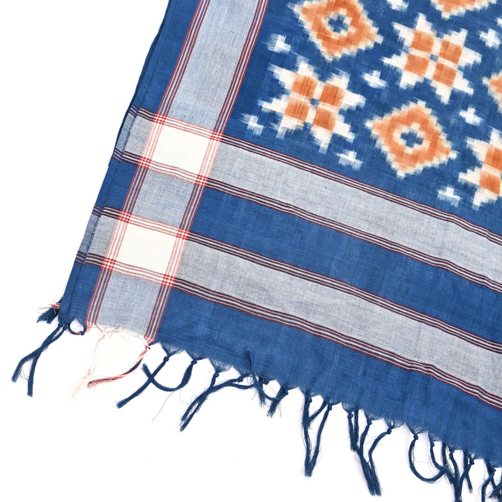 Handwoven Double Ikkat Cotton Stole