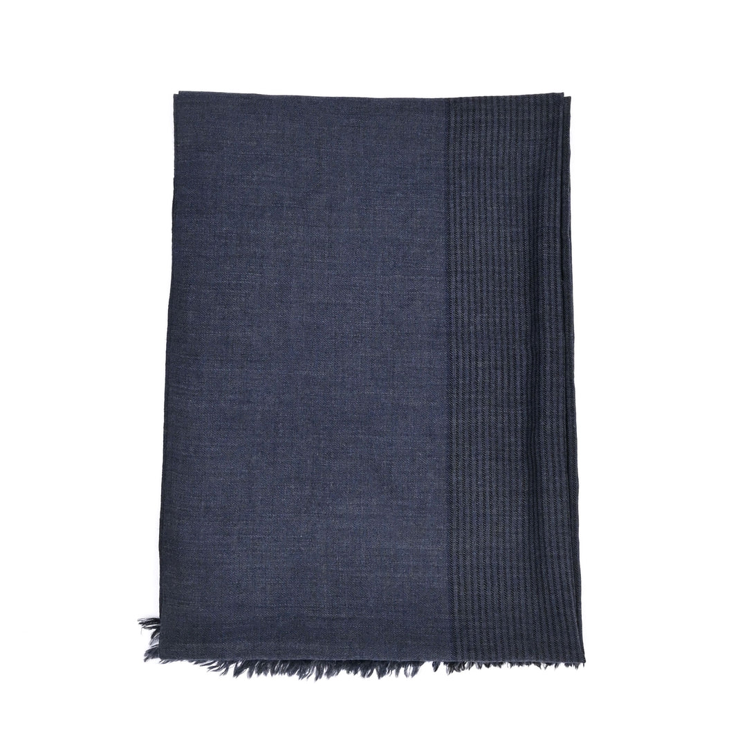 Kullu Handwoven Wool Shawl – Smoky Grey