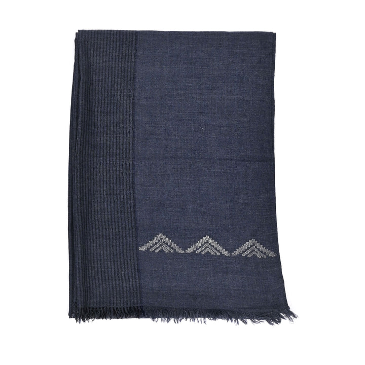 Kullu Handwoven Wool Shawl – Smoky Grey