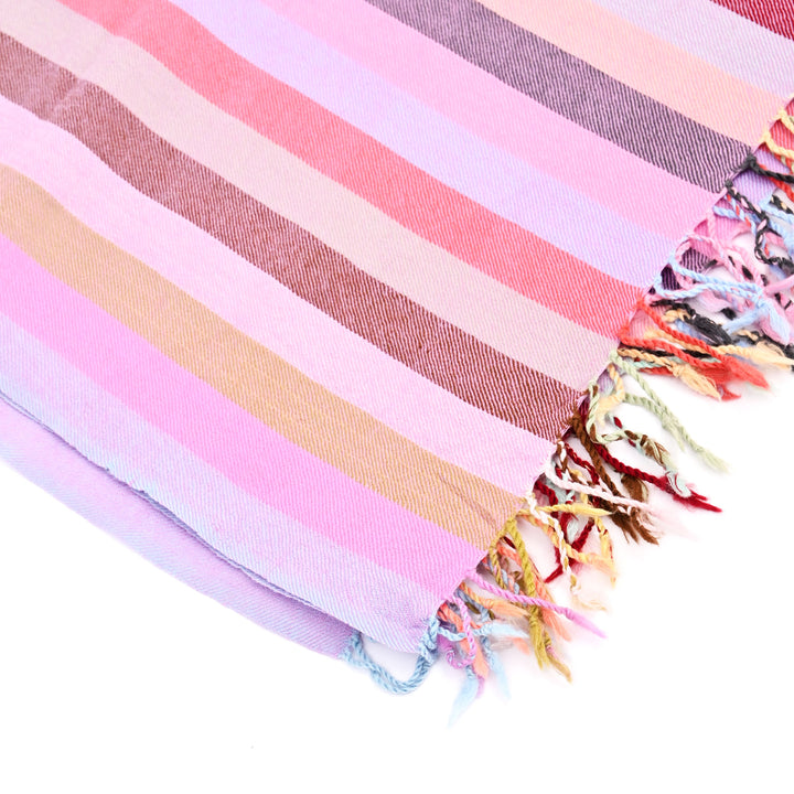 Multicolor Handwoven Merino Wool Stole
