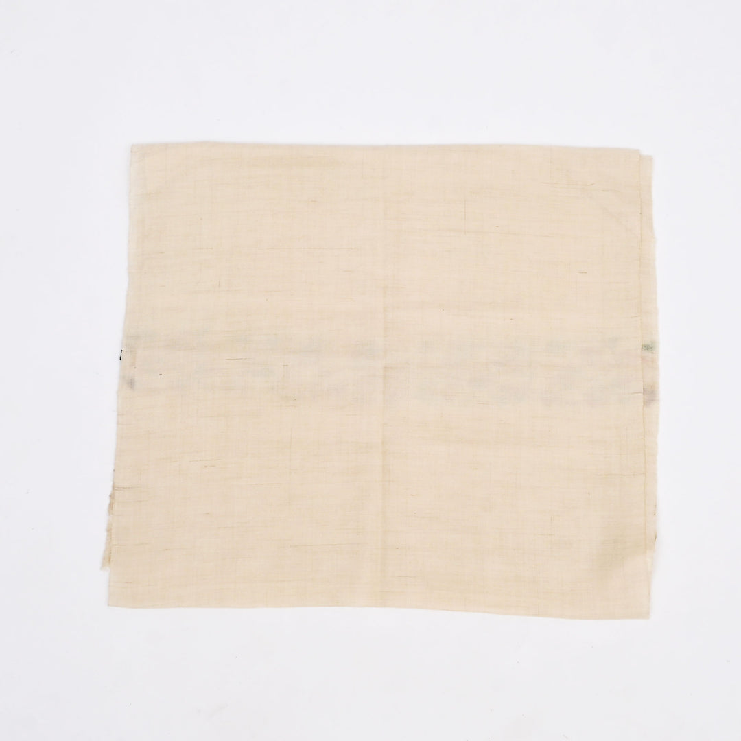 Kani Pashmina Muffler - White Kashmiri Art