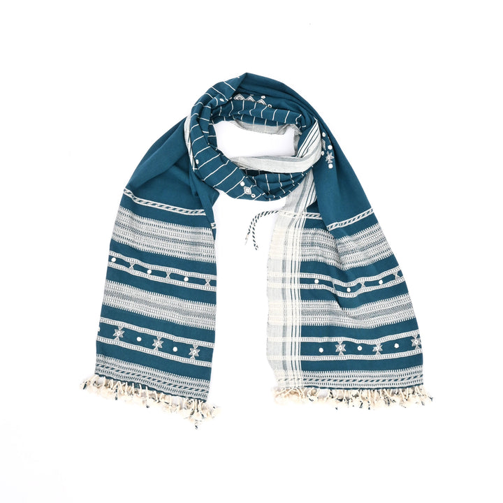 Dark Green Kala Cotton Dupatta: The Soul of Kutch
