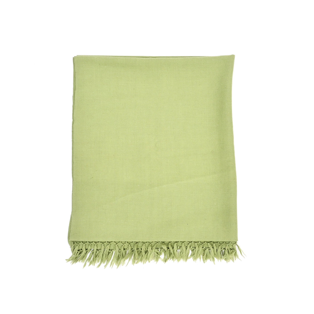 Green Multicolor Handwoven Sheep Wool Shawl