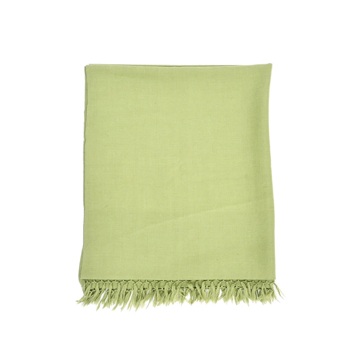 Green Multicolor Handwoven Sheep Wool Shawl