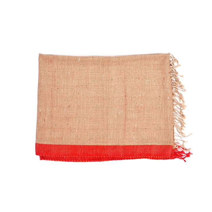 Pashmina Shehad Marina Angora Blend Shawl – Classic Brown