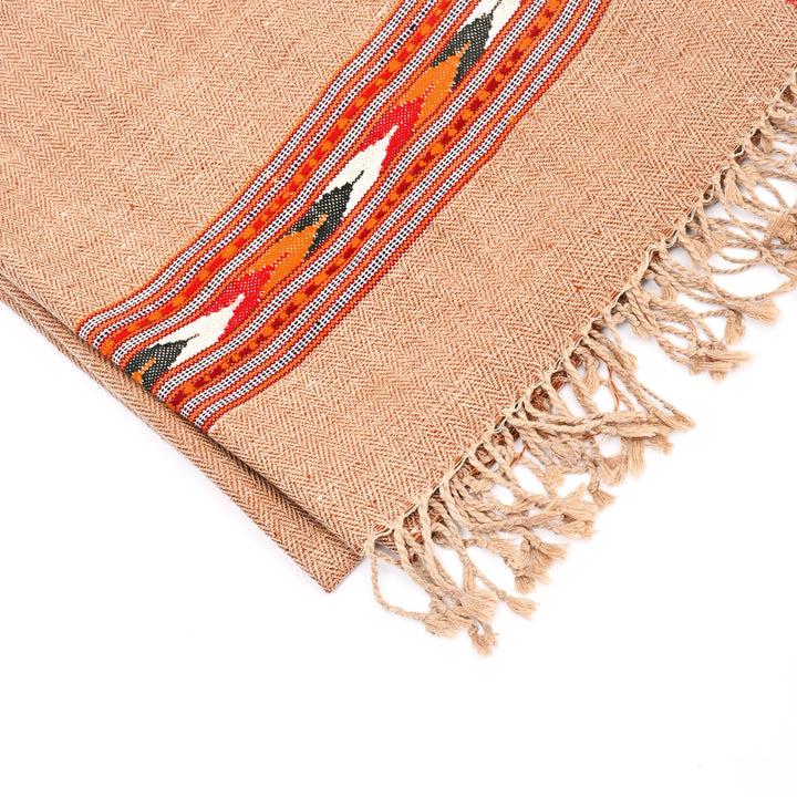 Pashmina Shehad Marina Angora Blend Shawl – Classic Brown