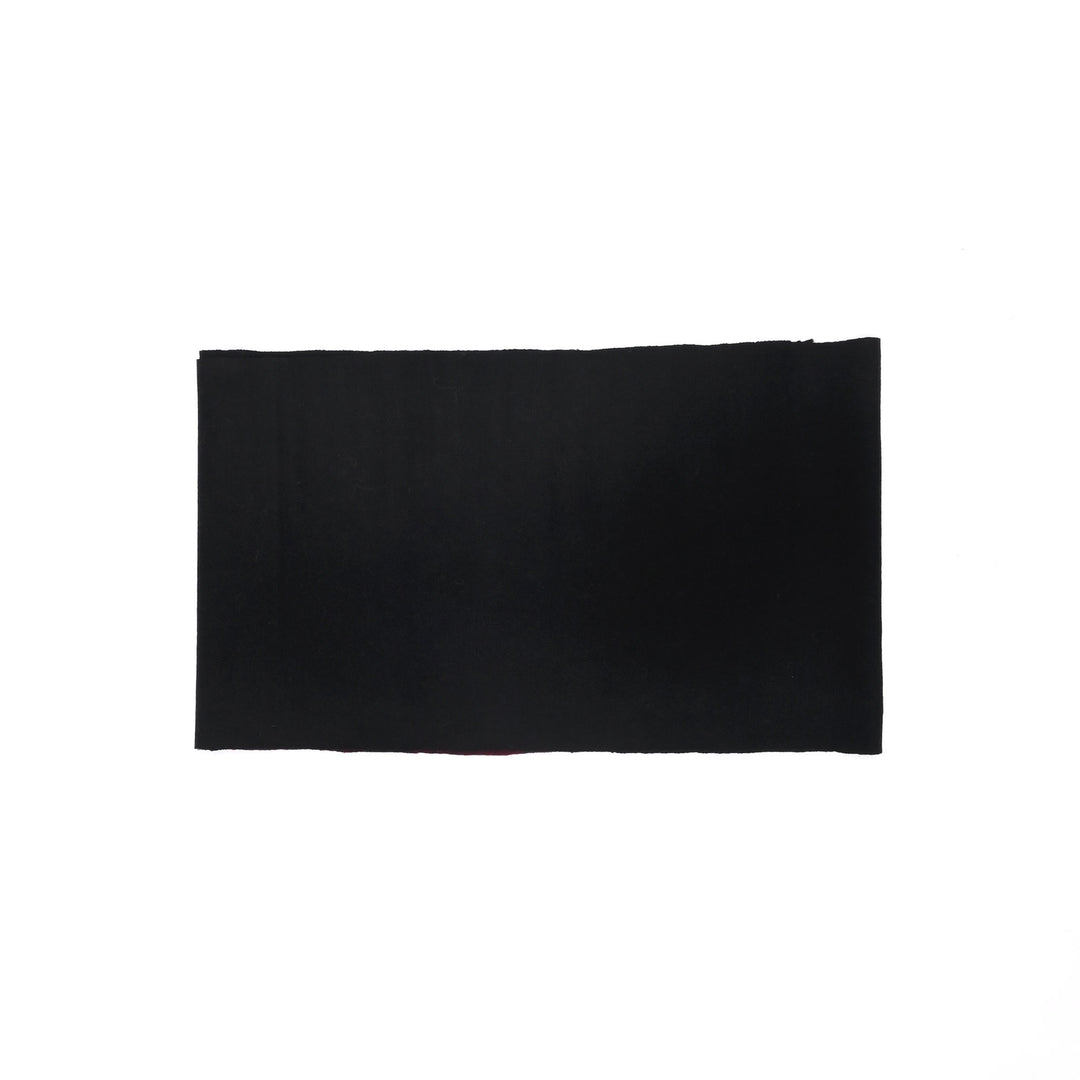 Handwoven Kullu Pashmina Wool Muffler – Classic Black
