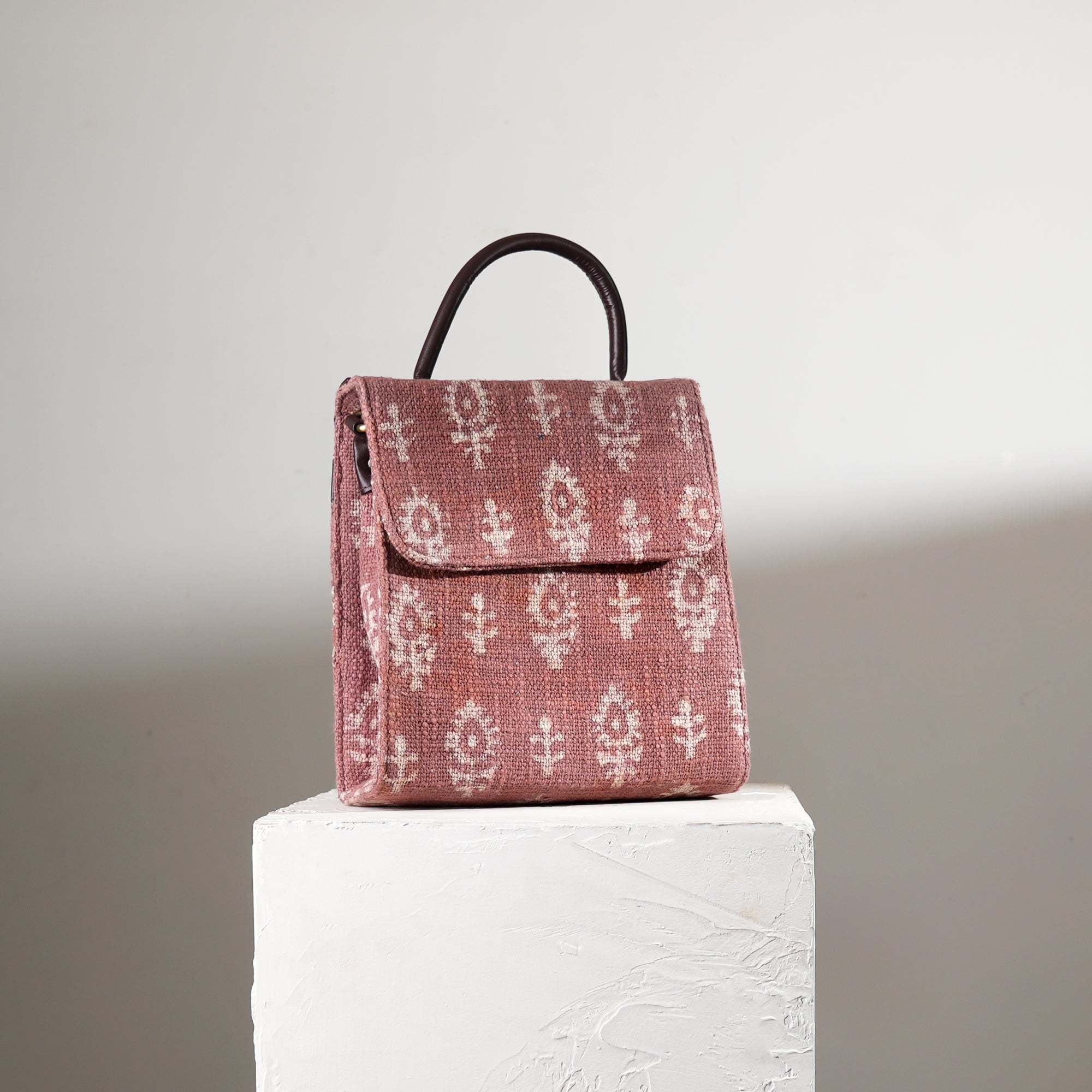 Long-Flap Sling Bag - Zigzag Ikat Handwoven