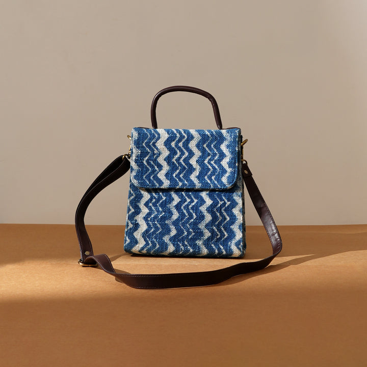 Handcrafted Ikat Long-Flap Sling Bag