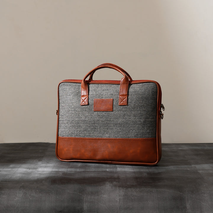 Grey Jute Professional Tote