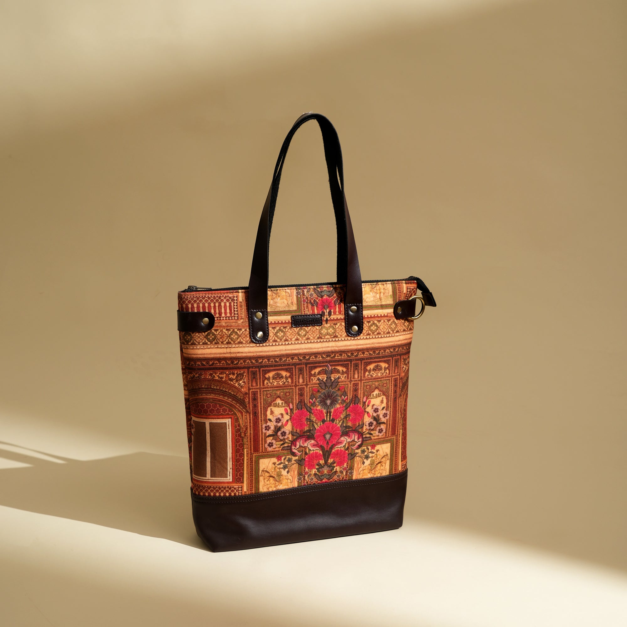 Printed Ethnic Fusion Tote Bag