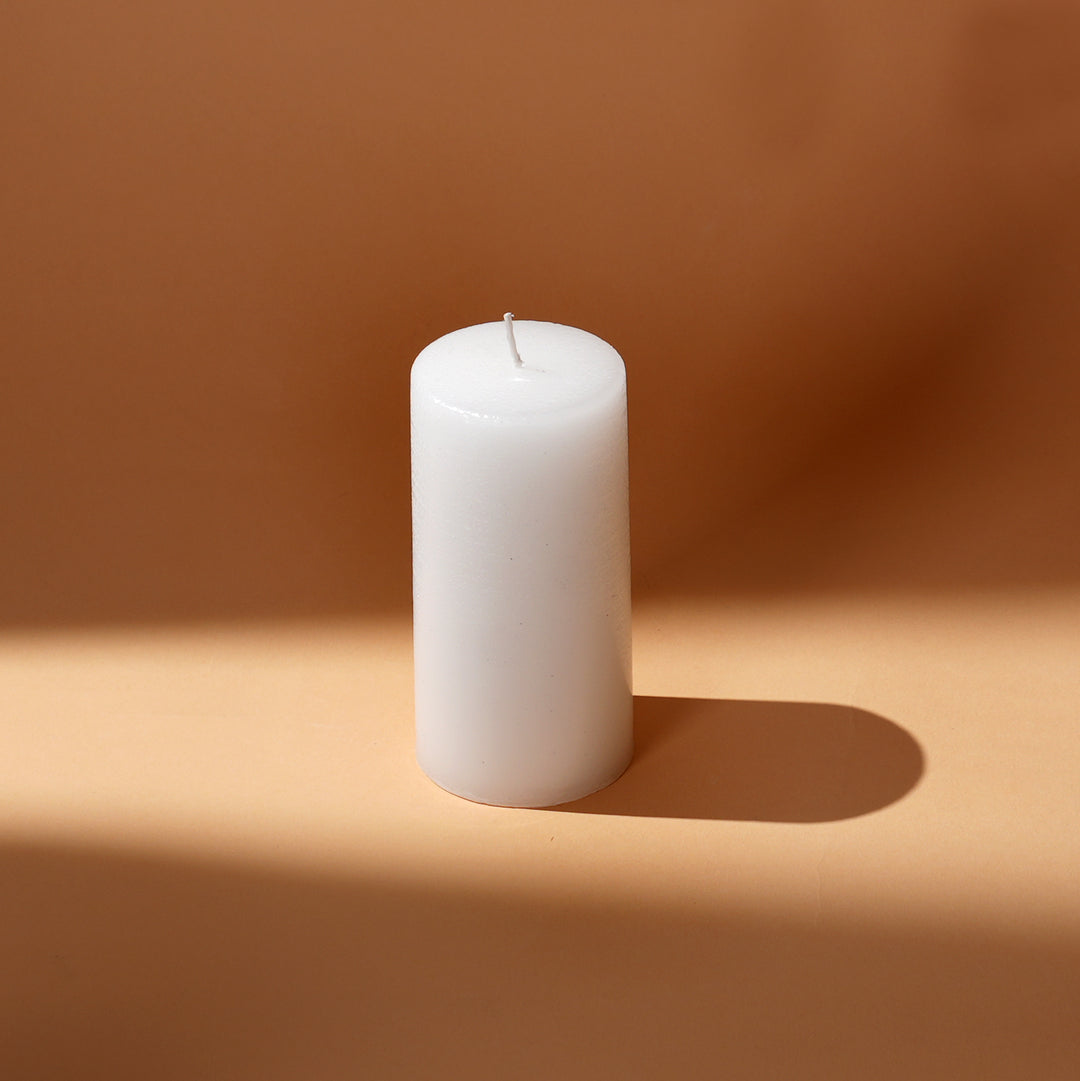 White Pillar Candle Set – Set of 3
