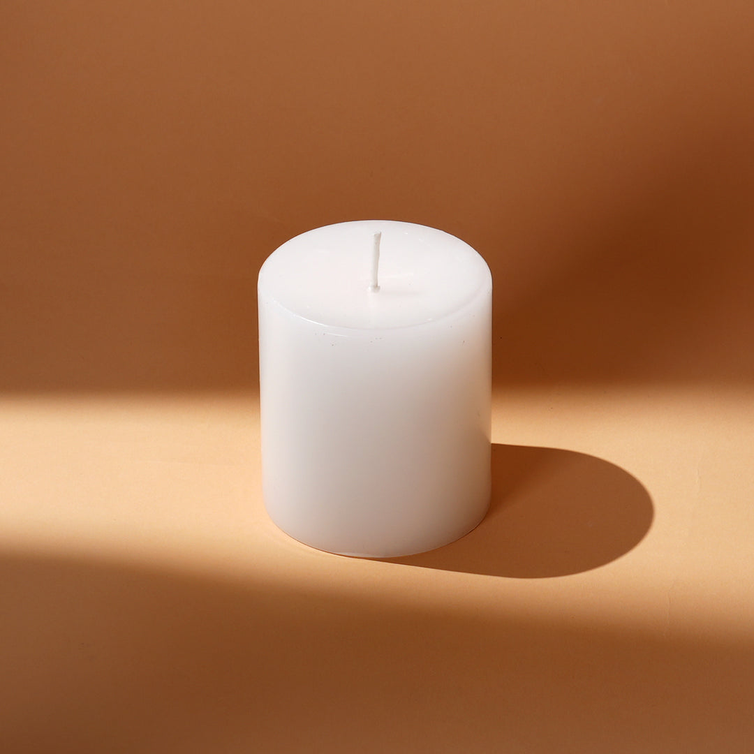 White Pillar Candle Set – Set of 3
