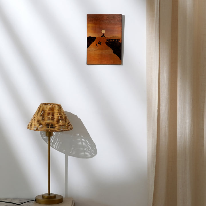 "I'm Possible" Inspiring Wood Inlay Wall Art