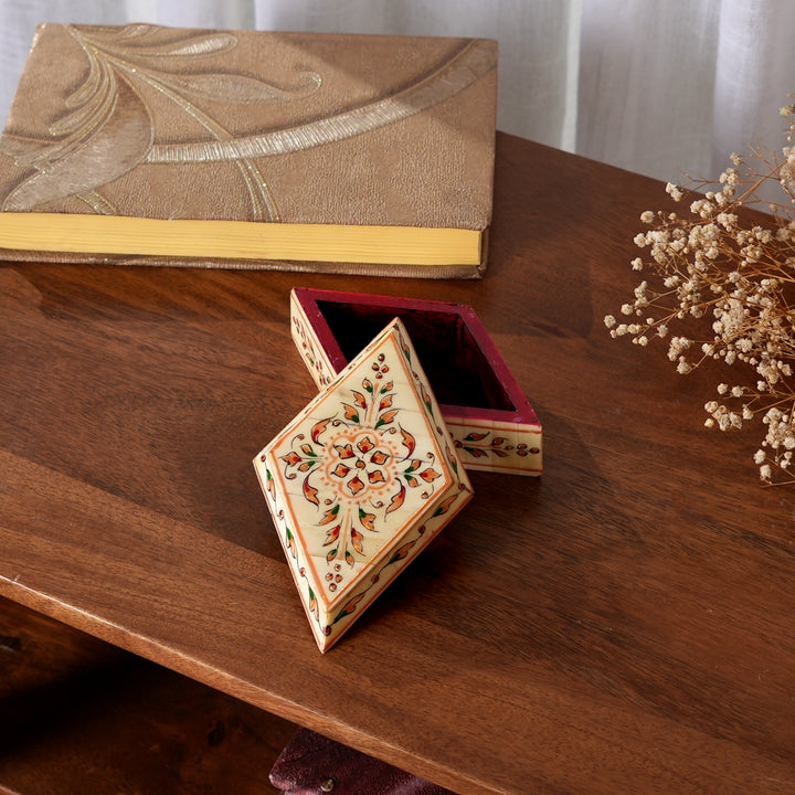 Handcrafted Bone Designer Keepsake Box