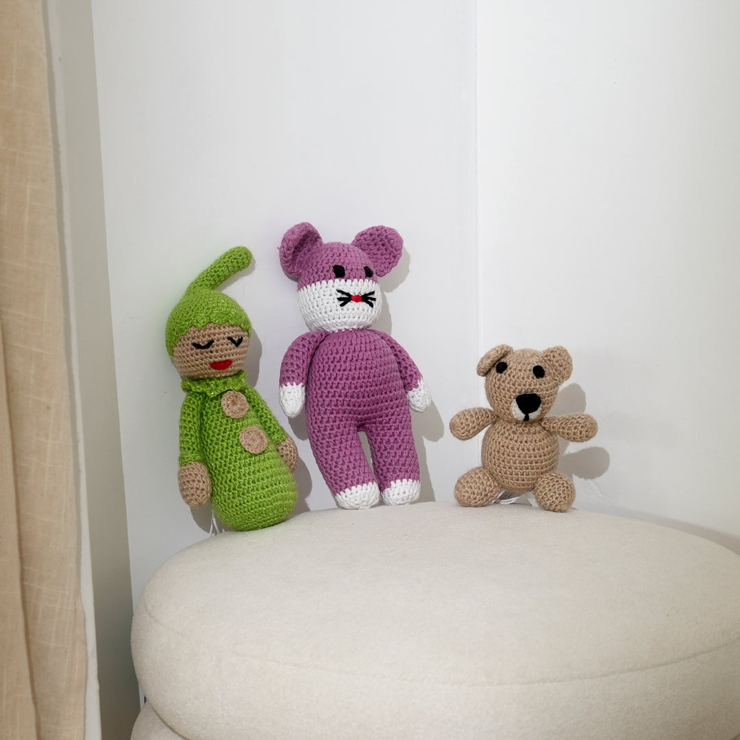 Handmade Crochet Teddy Bear – Customisable Gift Toy