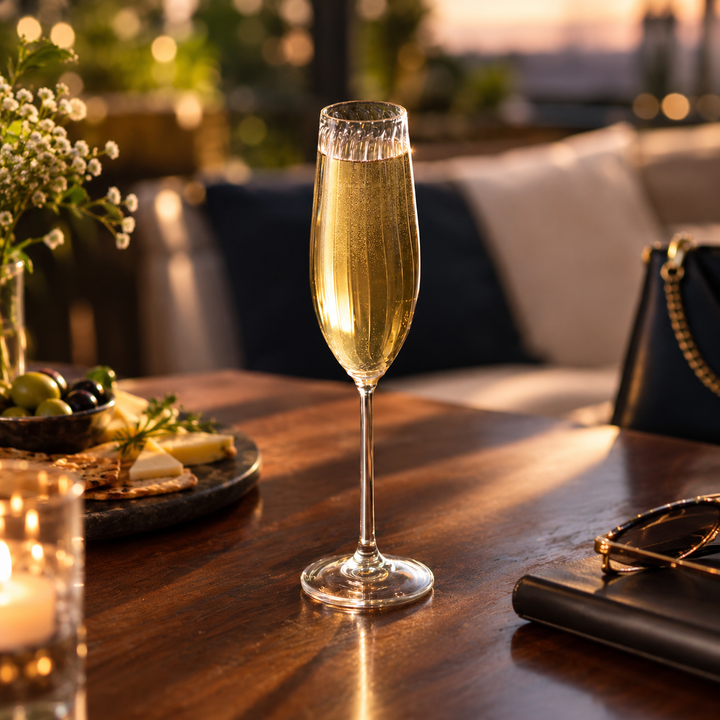 Expobazaar Champagne Flute Glass 250 ml