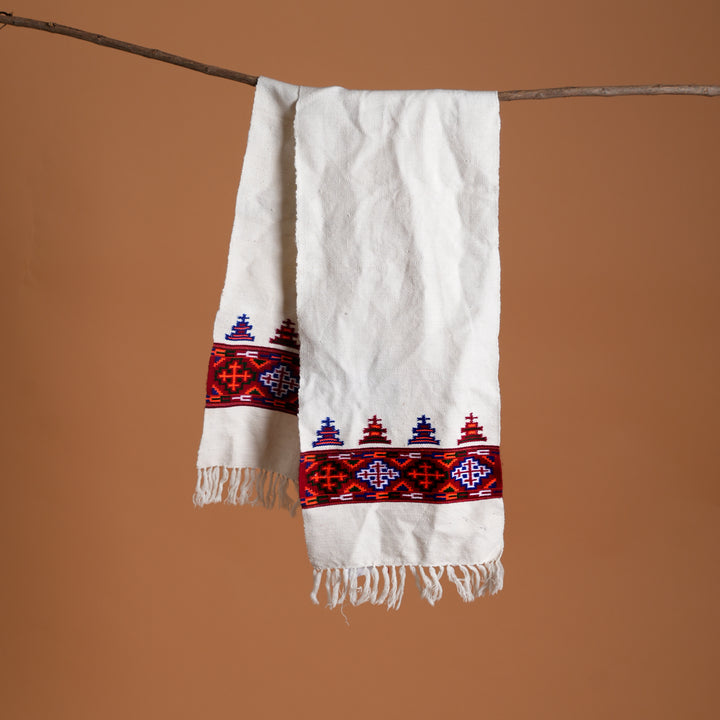Kinnauri Wool Muffler – Brown | Heritage Weave