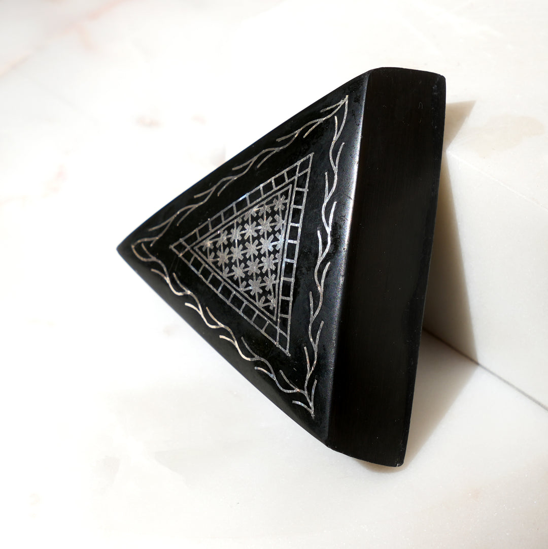 Paperweight | Handcrafted Desk Accessory with Traditional Silver Inlay Work