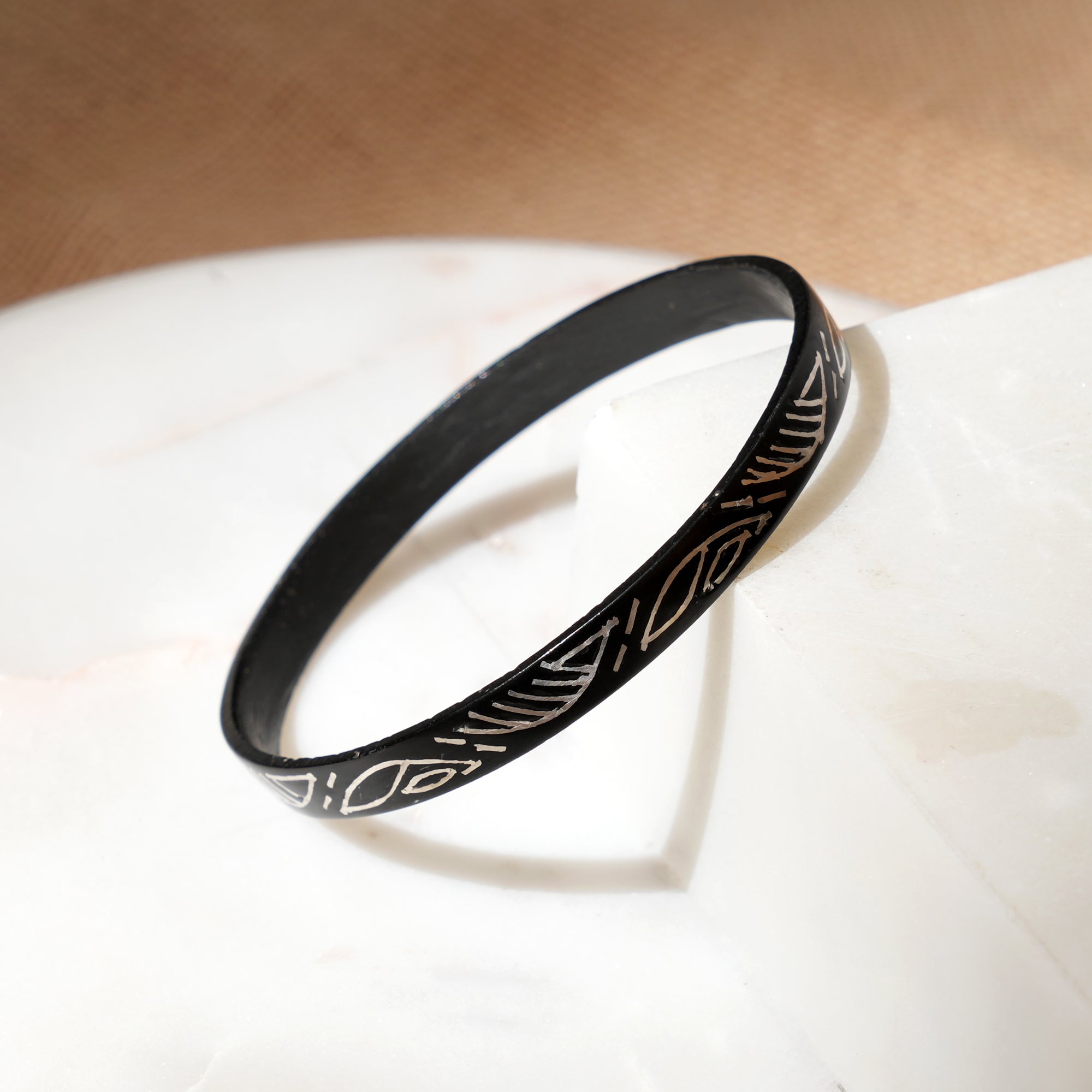 Bangles/Kada | Handcrafted Sculptural Bangles with Silver Inlay