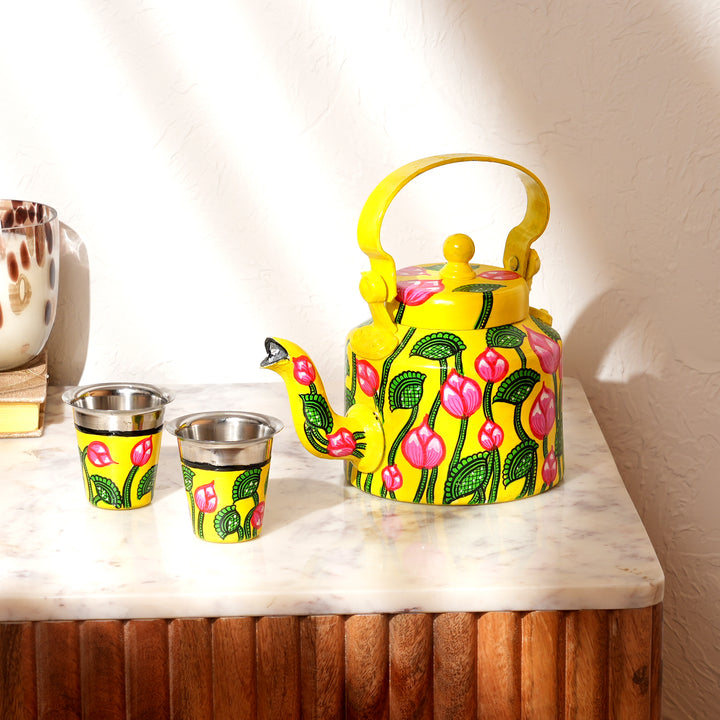 Art Kettle & Two Cup Set – Where Craft Meets Comfort
