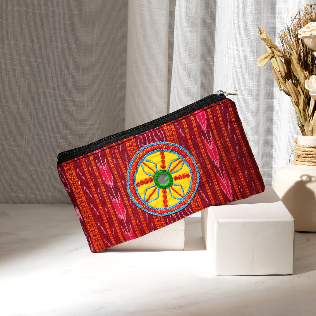 Handcrafted Fabric Pencil Pouch – Eco-Friendly Storage