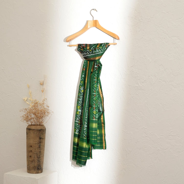 Patola Handloom Silk Stole: A Tapestry of Tradition