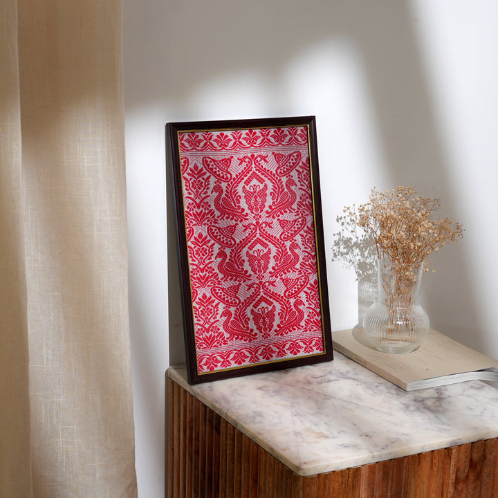 Handmade Woven Wall Hanging Frame | Boho Cotton Décor Accent