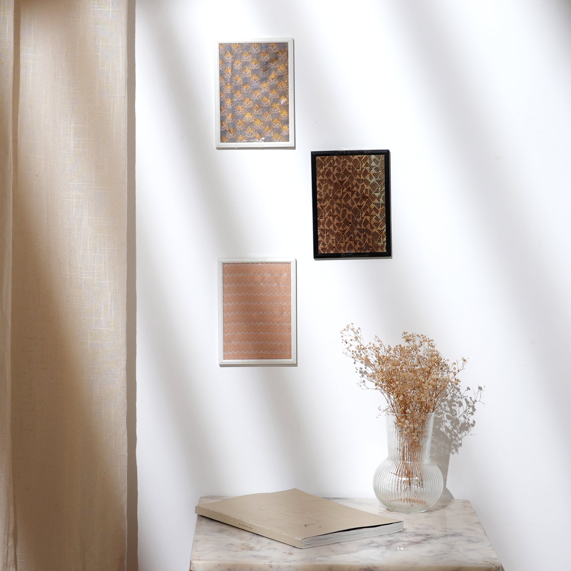 Handwoven Pure Silk Textile Artwork from Varanasi
