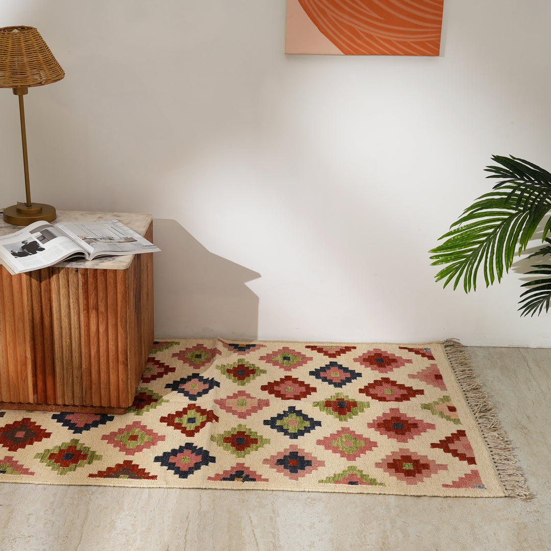 Desert Jewel Kilim Wool Rug