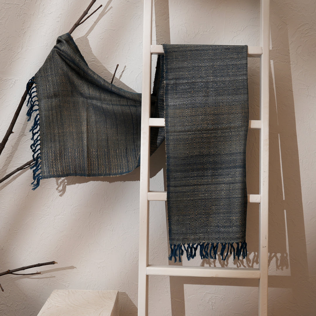 Handwoven Tasar Silk & Wool Stole