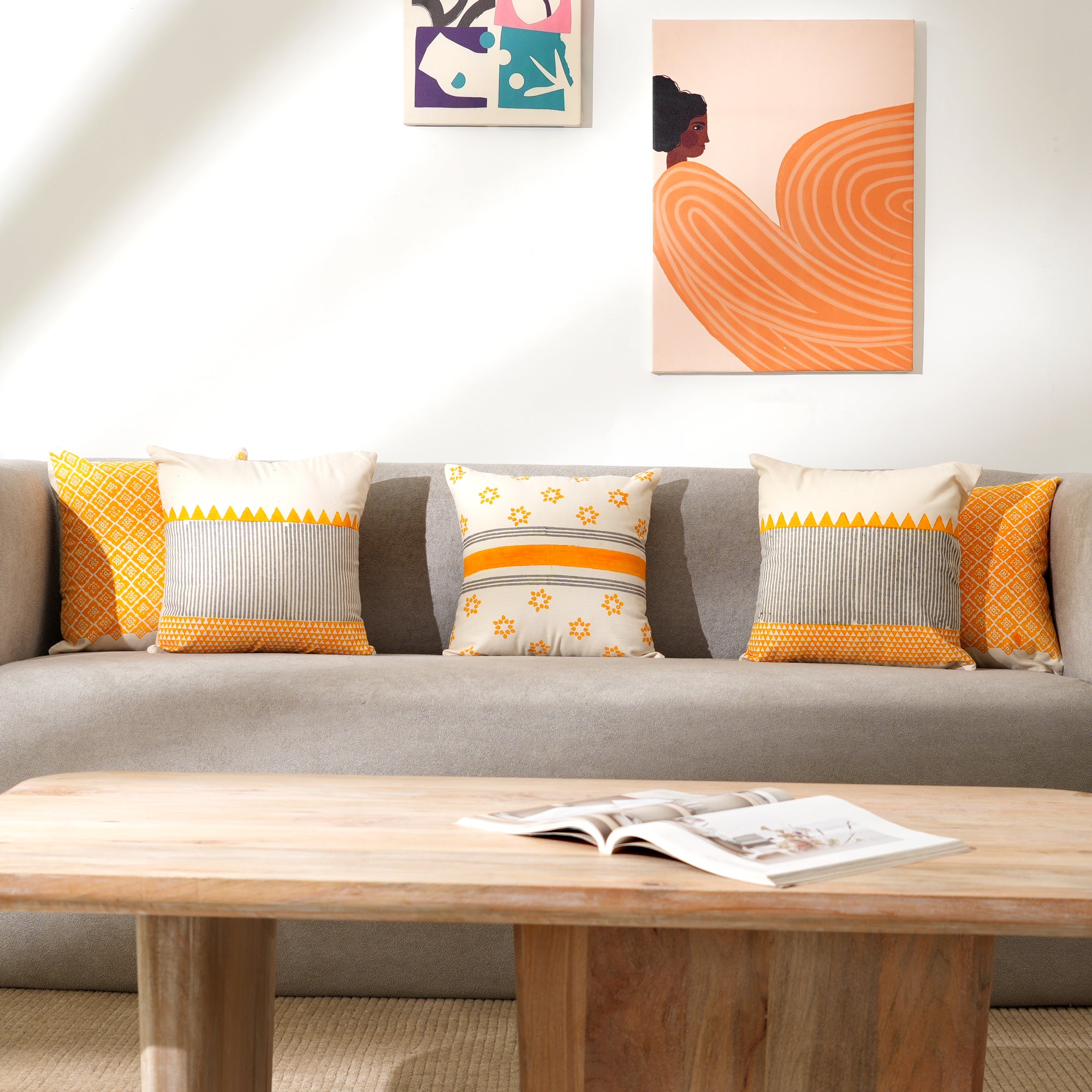 Cotton Cushion Covers - Handwoven Comfort & Style