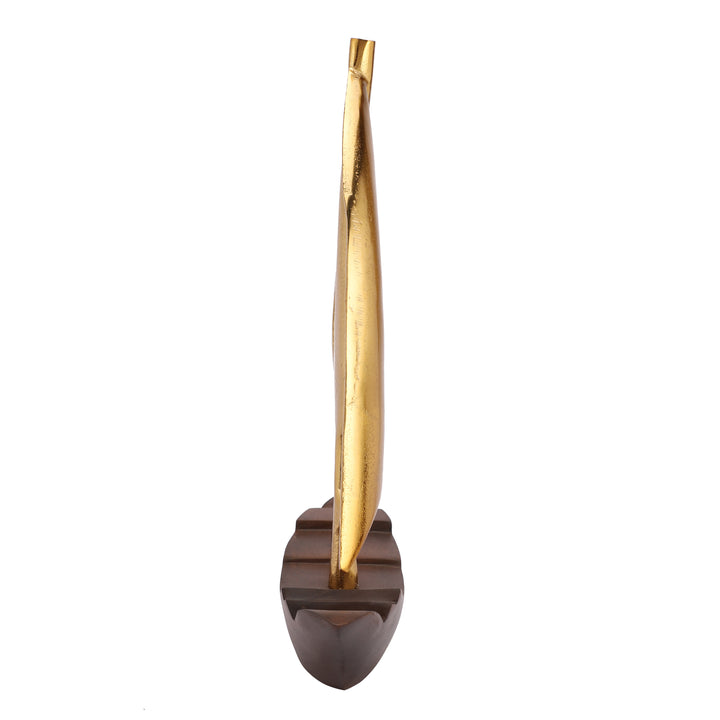 Expobazaar Dream Boat Large Raw Gold Finish Aluminium Boat
