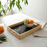 Hugo Glass Organizer Tray | Modern Decorative Tray
