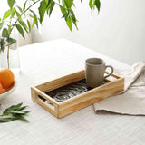 Duran Spiral Design Glass Tray | Modern Decorative Serving Tray