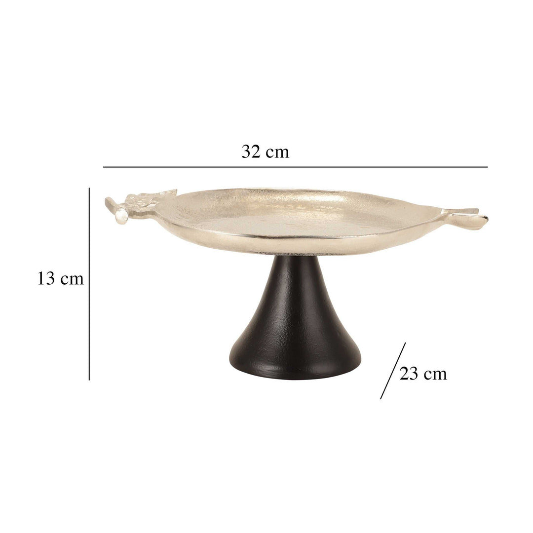 Pomegranate Metal Feast Platter | Durable Metal Tray for Elegant Dining
