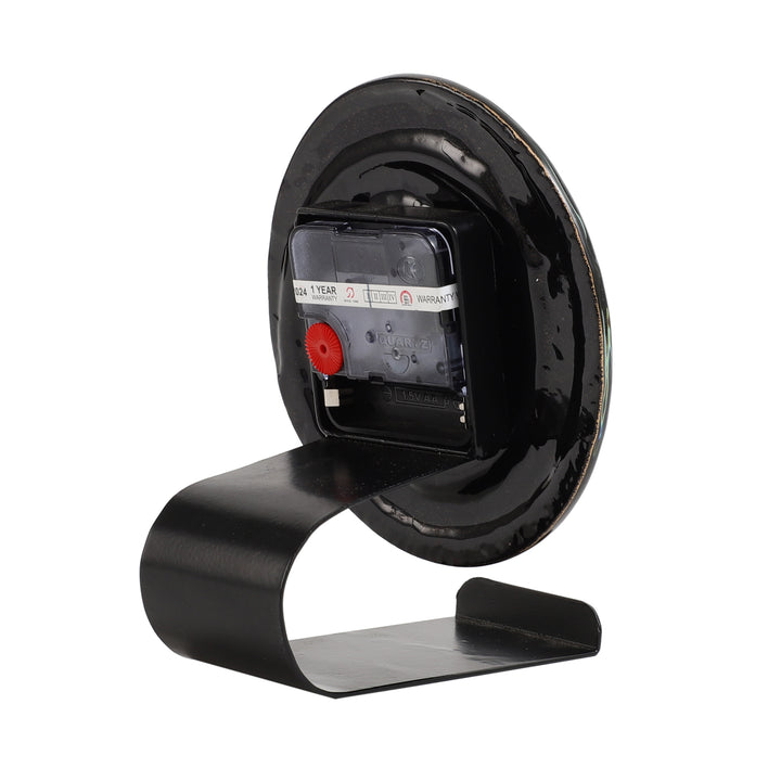 Pierre Black Gold Table Clock | Luxurious Timepiece for Modern Homes
