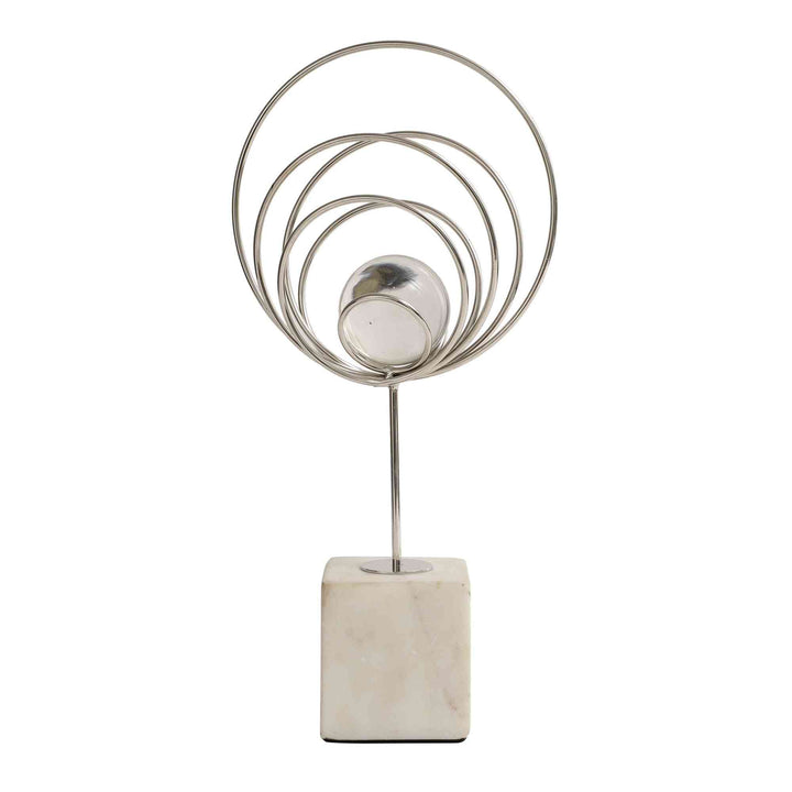 Aurora Rings Crystal Splendor | Luxe Crystal Sculpture for Elegance