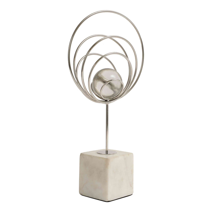 Aurora Rings Crystal Splendor | Luxe Crystal Sculpture for Elegance